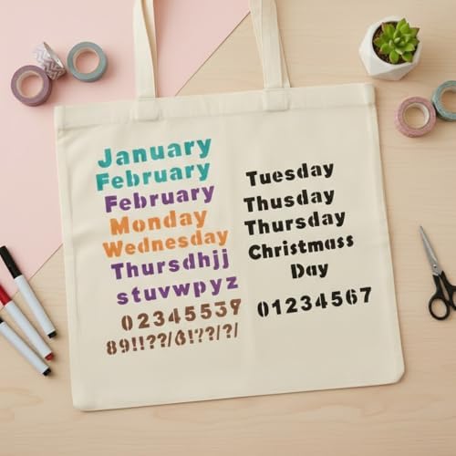 36pcs Journal Stencils Set 4 * 7 Inch Reusable Plastic Templates Planner Stencils Paint Template Bullet Journaling Supplies for Daily Planner Weekly Schedule Habit Tracker Note