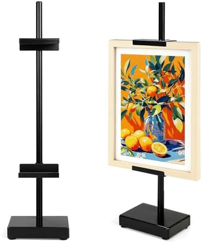 Adjustable Tabletop Easel Stand, Black 17" H Easels for Display