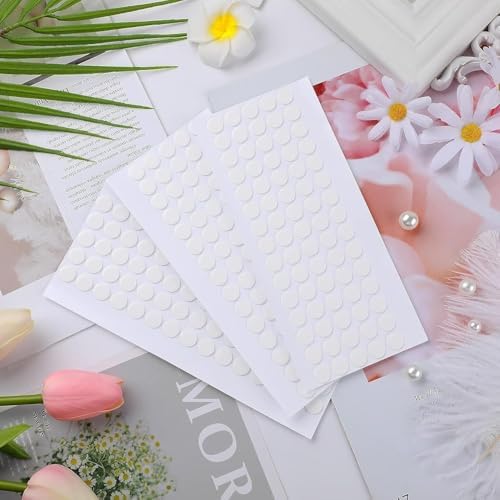 JANYUN 560 Pcs Clear Sticky Stickers Dots,10mm Round Putty Sticky Tack