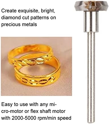 Cut Flywheel Shank, Professional Jewelry Cutting Engraving Accessory, for Fine Detail Work(120, 125, 130, 135, 150 deg) (Single Crystal Knife 120 Degrees)