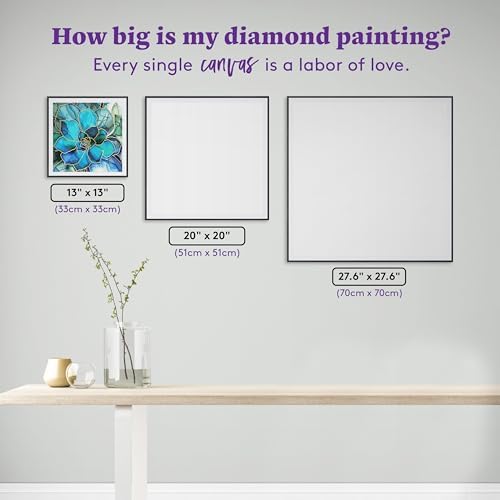 DIAMOND ART CLUB Shimmering Succulents Diamond Art Kits for Adults