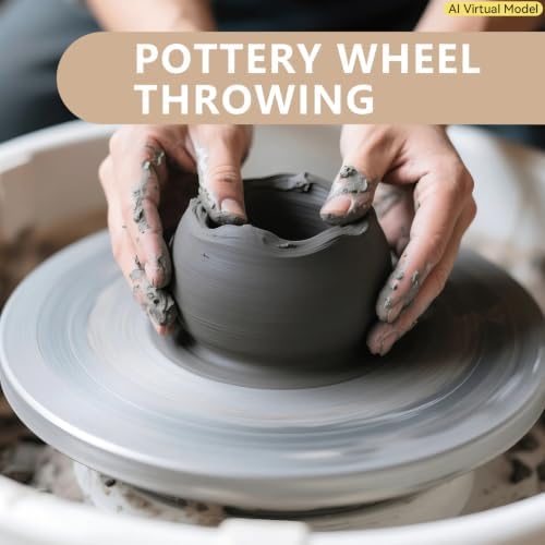 VIBRATITE 10LB Air Dry Clay, Dark Gray Modeling Pottery Clay Bulk | Easy to Shape for Hand Building, Wheel Throwing, Sculpting, DIY Crafts, Classroom Art Projects, Ideal for Beginners & Artists