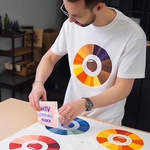HTV Cooling Block – Fast Cooling Vinyl Weeding Tool for Sublimation HTV, Cooling Block for Heat Transfer Vinyl Accessories