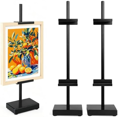 Adjustable Tabletop Easel Stand, Black 17" H Easels for Display