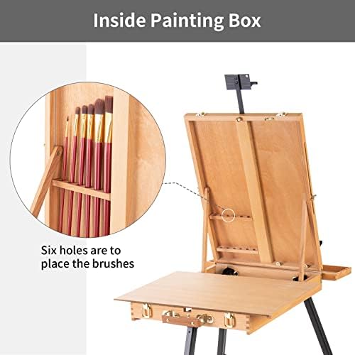 Falling in Art Large French Style Easel, Portable Field & Studio Sketchbox