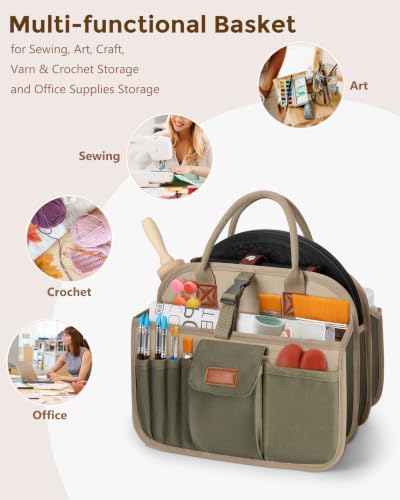 Pottery Tool Organizer Bag, Art Supply Studio Bag, Clay Tool Storage Caddy