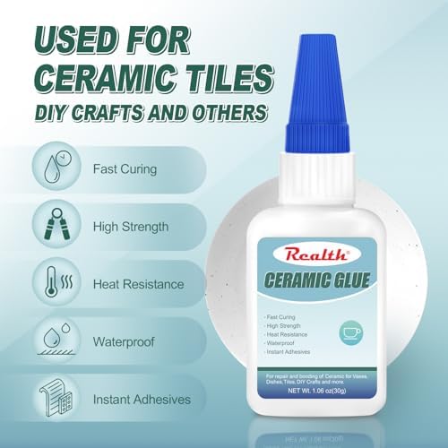 Ceramic Glue Clear 30g, Food Safe Glue for Ceramic Repair