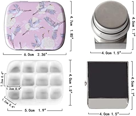 Portable Travel Watercolor Palette, Mini Metal Tin Box,12-Well Empty Tins