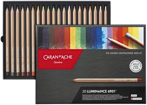 CREATIVE ART MATERIALS Caran D'ache Luminance Colored Pencil Set of 20 (6901.720)