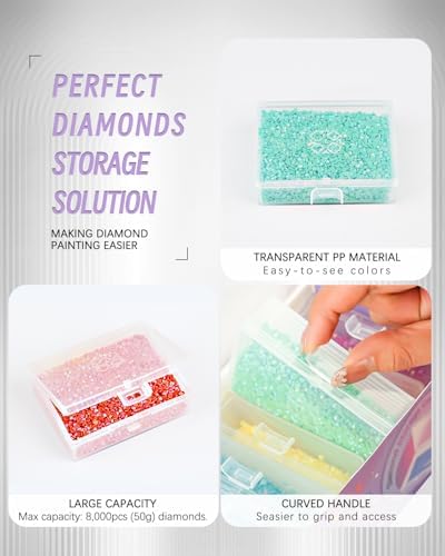 forever young 8PCS Diamond Painting Storage Containers Trays