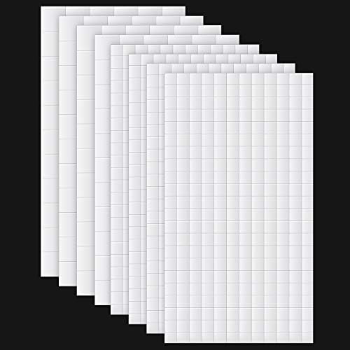 8 Sheets Foam Dots Squares, Adhesive 3D Foam Squares, 2 Sizes, Scrapbook