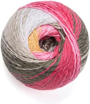 YarnArt Summer Dream Yarn 383 yd Fine Cotton Viscose, 70% Cotton 30% Viscose, Lightweight Knitting Yarn, Crochet Yarn for Summer Tops, Shawls, Cardigans, Baby Clothes & Accessories (4313, Pack of 1)