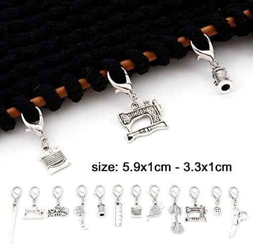 DoreenBeads 12Pcs Knitting Themed Stitch Marker for Crocheting and Knitting