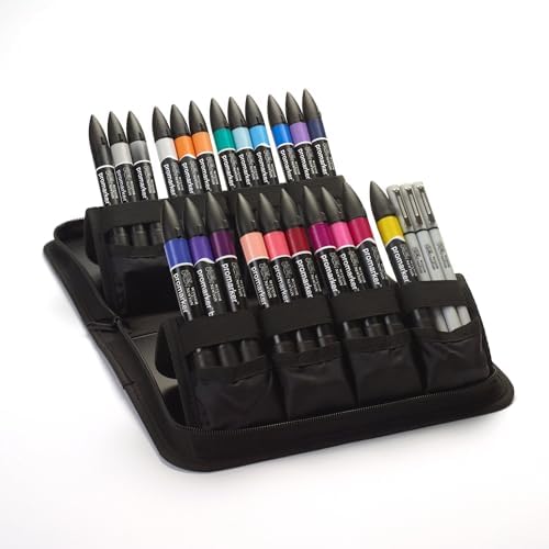 Winsor & Newton ProMarker Set, 25+1pcs. Wallet, Modern Lettering