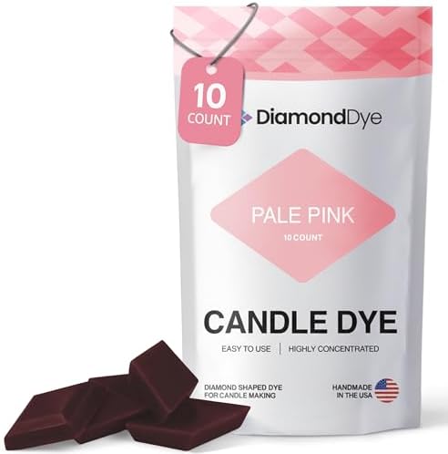 Pale Pink Candle Dye Chips, Soy & Paraffin Candle Making, 10 Pack