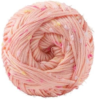 Loops & Threads Flecks Yarn - Yarn for Knitting, Crochet, Weaving, and Arts & Crafts - Peachy, Acrylic Blend, 6.53 oz