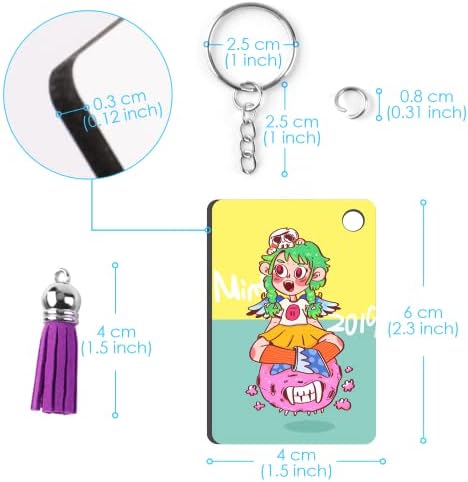HTVRONT Sublimation Keychain Blanks - 120Pcs with Blue Protective Film - MDF Rectangle Keychain with Tassels - Heat Transfer Double Sided