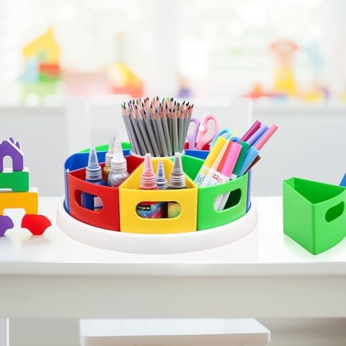MeCids Rotating Desk Organizer Kids Art Supply Storage and Organization