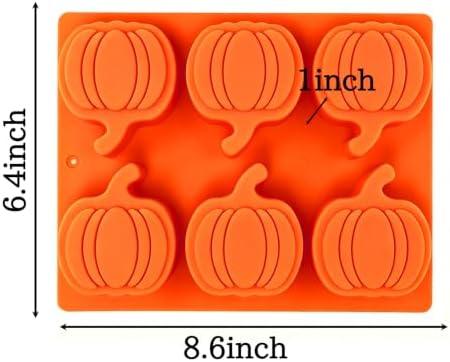 Thanksgiving Pumpkin Molds, 2 Pack Pumpkin Soap Molds