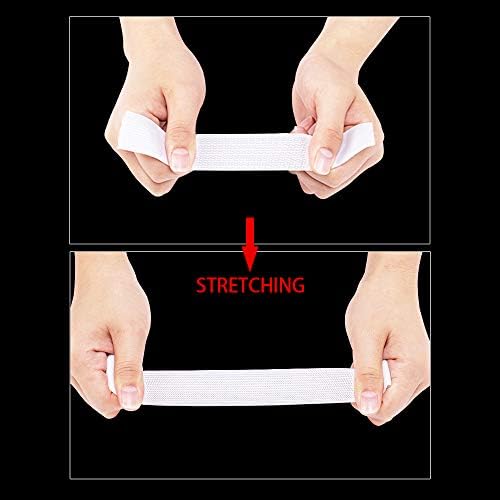 Airisoer Elastic Bands for Sewing 1 Inch x 32 Yards, White