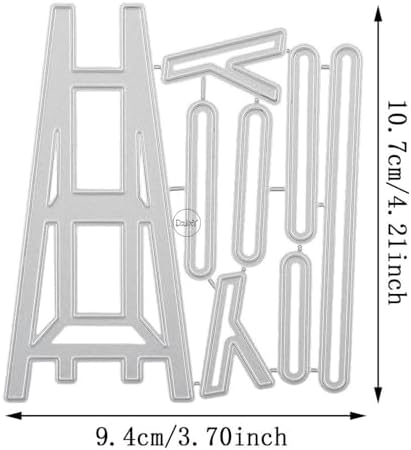 Patchwork Potted Plant Rack Metal Cutting Dies for Card Making