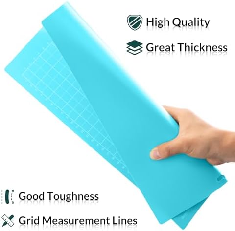 WISYOK 12x8.5 Inch Cutting Mats, 3 Pack, Reusable
