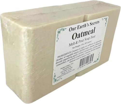 Our Earth's Secrets - Oatmeal 2 Lbs Melt and Pour Soap Base