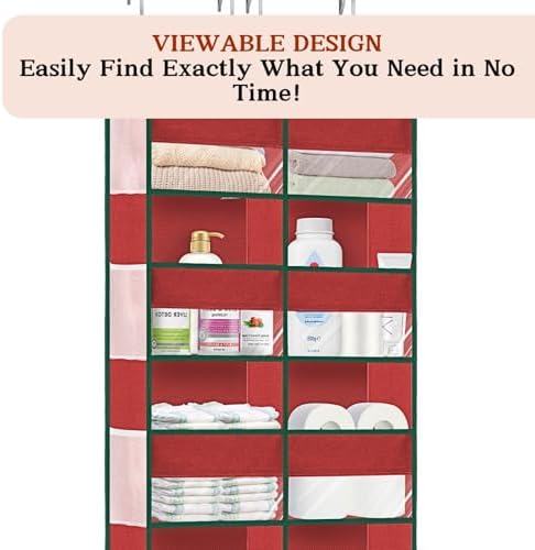 Over The Door Organizer 5 Tiers Extra Large Behind Door Storage of 10