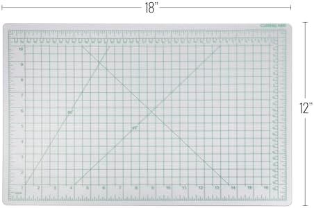 Clear Craft Cutting Mat Art Supplies Hobby Tools, 18 x 12 Inch