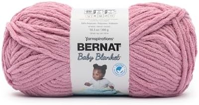Bernat Baby Blanket Yarn for Crocheting Soft, Bubblegum