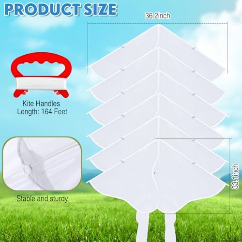 Libima 100 Pcs DIY Blank Kites for Kids Bulk Large Kite Making Kit Easy to Fly Set Party with Watercolor Pens and String Decorating Coloring Party Set for Craft Outdoor Games (Butterfly)