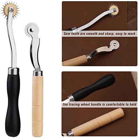 Lunarm Tracing Wheel Sewing Tool 2PCS Professional Stitch Marking Spacer