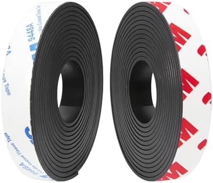 Towjug A+B Paired Magnetic Tape with Adhesive 10ft x 1/2in x 0.06in, 2 Pack
