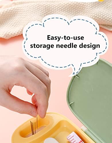 FKOG Portable Sewing Kit Basic, 135 Pcs Travel Sewing Supplies Repair Organizer with Self Threading Needles,Scissors,Measure Tape, Emergency Sewing Accessories for Adults, Beginners & Seniors (Green)