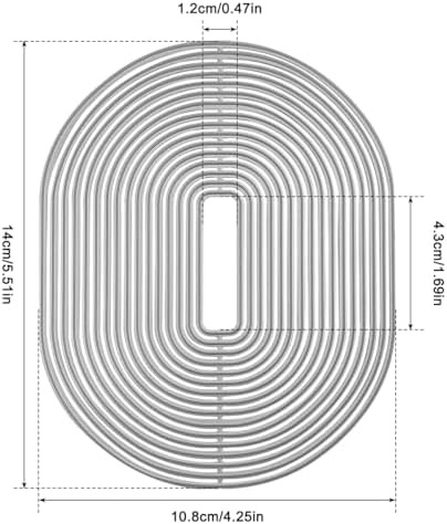 SENHAI Arch Metal Die Cuts & Oval Border Die Cuts for Card Making, Cutting Dies Stencil Metal Embossing Paper Dies for Card Making Supplies Album DIY Scrapbooking