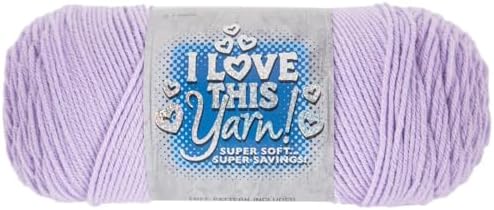 Hobby Lobby I Love This Yarn, 100% Acrylic, 290 Orchid, Set of 2