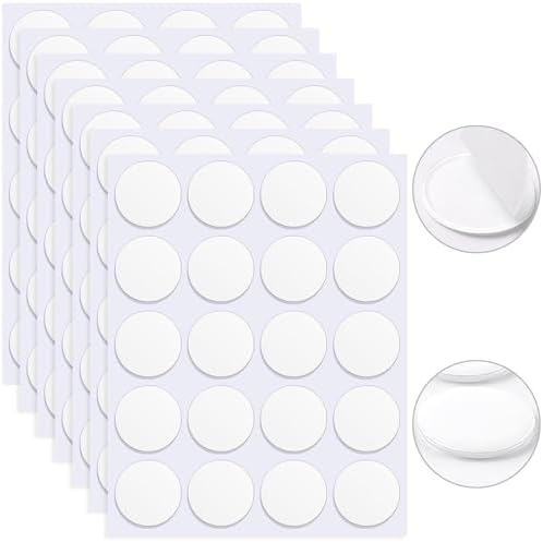 JANYUN 140 Pcs Sticky Dots ,40mm Putty Clear Double Sided Tape for Crafts