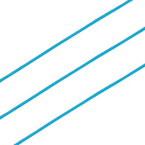 100 Yards 0.8mm Braided Nylon Crafting Thread Chinese Knotting Beading String Macrame Cord Rope for Necklace Bracelet Jewelry Craft Making, DeepSkyBlue
