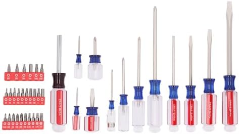 CRAFTSMAN Screwdriver Set, 39 Pc Durable Acetate Handle Master Combination Multi Screw Driver Set Kit (CMHT65180)