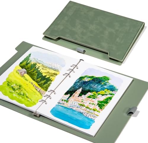Lightwish Watercolor Sketchbook,100% Cotton 300gsm/140lb Hot Press