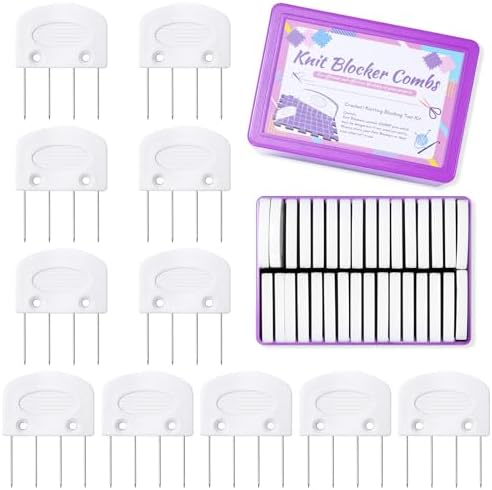32 Pcs Kniting Blocking Combs, Knit Blockers Combs for Blocking