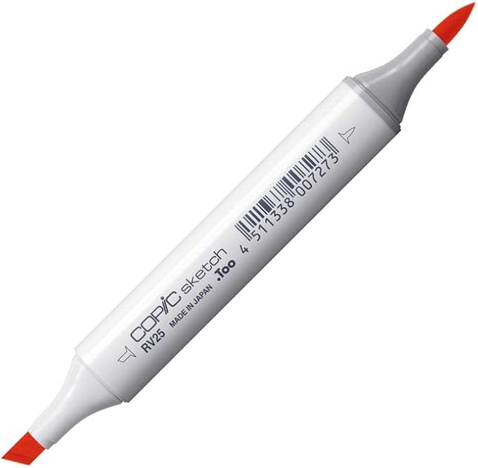 Copic Markers RV25-Sketch, Dog Rose Flower