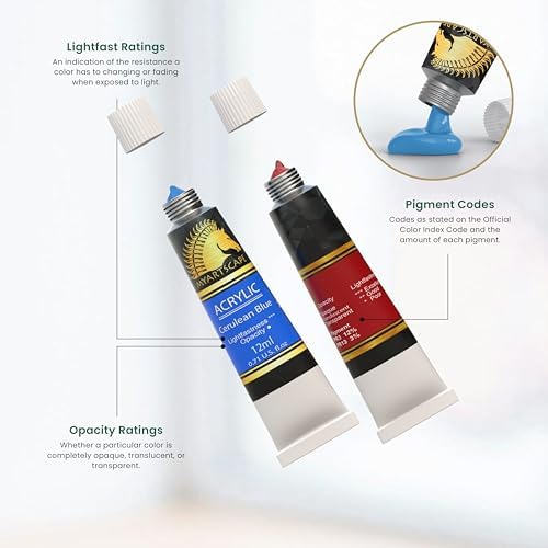 MyArtscape Heavy Body Acrylic Paint Set - 12 x 12ml Acrylic Paint