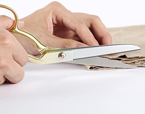 LIVINGO 8" Fabric Scissors Heavy Duty Multipurpose Dressmaker Shears