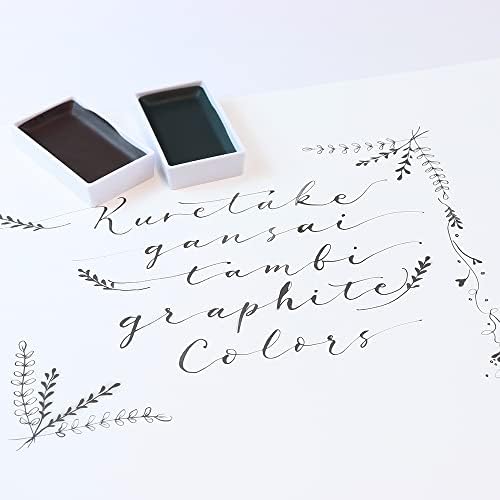 Kuretake Gansai Tambi GRAPHITE COLORS, 6 colors set, Made in Japan