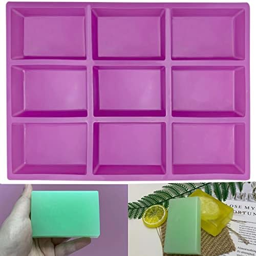 Rectangle Silicone Soap Mold 4oz Large Soap Molds for Soap Making | Rectangle Silicone Mold for Soap