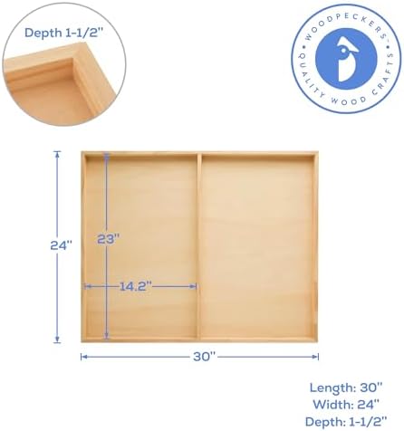 Large Birch Painting Panel 24 x 30 x 1-1/2-inch, Wood Canvas Boards for Painting, Blank Signs for Crafts, by Woodpeckers