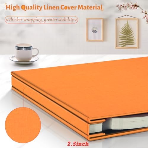 Artfeel Photo Album Self Adhesive Scrapbook,120 Pages Large Photo Book for 4x6,5x7,8x10 Pictures,DIY Album for Baby Wedding Family Travel Birthday,with Metallic Pen and Scraper