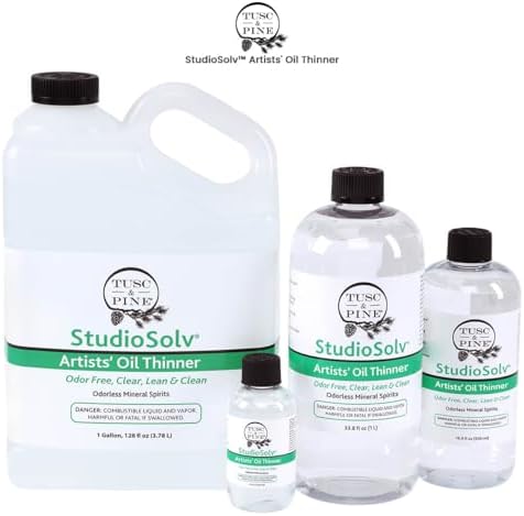 Tusc & Pine StudioSolv™ Odorless Mineral Spirits 16.9oz (500ml), Pack of 12