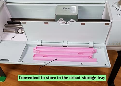 Extension Tray Compatible with Cricut Maker 4 / Maker3 / Maker and Explore Air 4 / Air3 / Air2 / Air,Cutting Mat Extender Support for Maker and Explore Air Series (Pink)